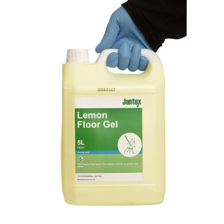 FS411 Jantex Green Lemon Floor Gel Cleaner Concentrate 5Ltr JD Catering Equipment Solutions Ltd