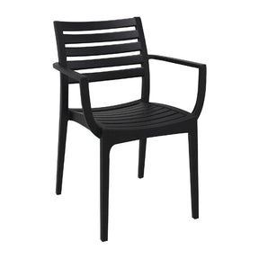 FS445 Artemis Arm Chair Black (Pack of 2) - JD Catering Equipment Solutions Ltd