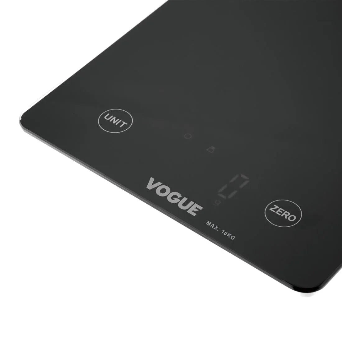 FS488 Vogue Digital Black Rectangular Scale 10kg - JD Catering Equipment Solutions Ltd