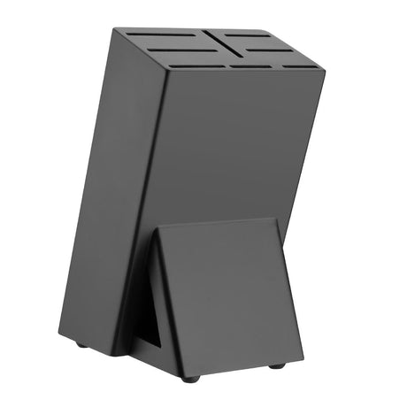 FS662 Vogue Tsuki Black Wooden Knife Block JD Catering Equipment Solutions Ltd