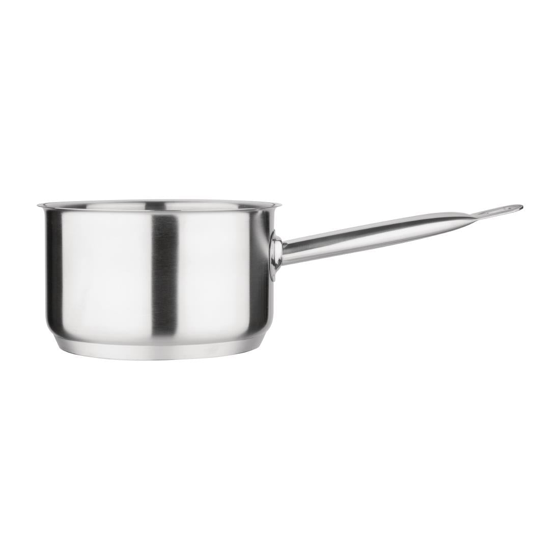 FS664 Vogue Saucepan St/St - 180x110mm JD Catering Equipment Solutions Ltd