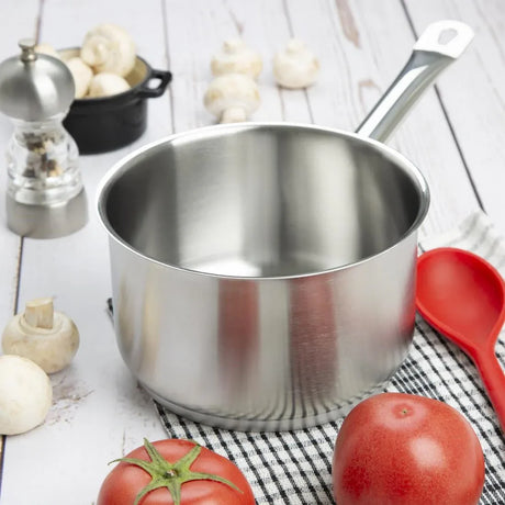FS664 Vogue Saucepan St/St - 180x110mm - JD Catering Equipment Solutions Ltd