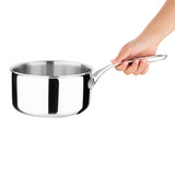 FS666 Vogue Tri-wall Saucepan St/St 180x95mm JD Catering Equipment Solutions Ltd