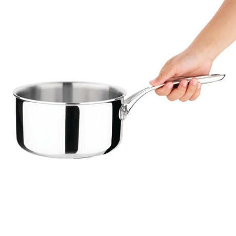 FS666 Vogue Tri-wall Saucepan St/St 180x95mm - JD Catering Equipment Solutions Ltd
