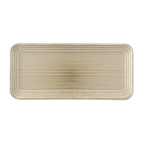 FS811 Dudson Harvest Norse Linen Organic Coupe Rect Platter 338x155mm (Pack of 6) JD Catering Equipment Solutions Ltd