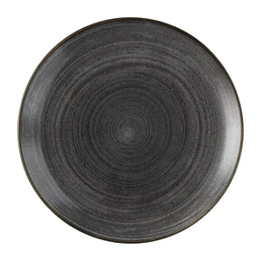 FS836 Churchill Stonecast Raw Evolve Coupe Plate Black 286mm (Pack of 12) - JD Catering Equipment Solutions Ltd