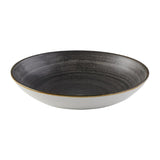 FS840 Churchill Stonecast Raw Evolve Coupe Bowl Black 248mm (Pack of 12) JD Catering Equipment Solutions Ltd