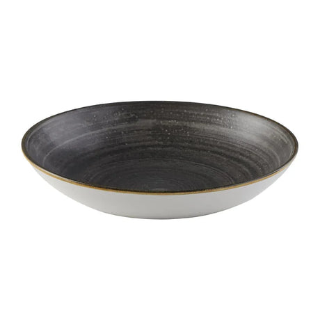 FS840 Churchill Stonecast Raw Evolve Coupe Bowl Black 248mm (Pack of 12) - JD Catering Equipment Solutions Ltd