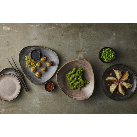 FS841 Churchill Stonecast Raw Coupe Bowl Black 184mm (Pack of 12) - JD Catering Equipment Solutions Ltd