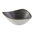 FS845 Churchill Stonecast Raw Lotus Bowl Black 178mm (Pack of 12) JD Catering Equipment Solutions Ltd