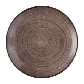FS847 Churchill Stonecast Raw Evolve Coupe Plate Brown 260mm (Pack of 12) - JD Catering Equipment Solutions Ltd