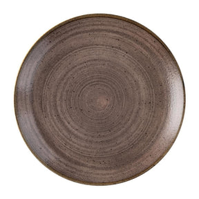 FS848 Churchill Stonecast Raw Evolve Coupe Plate Brown 219mm (Pack of 12) - JD Catering Equipment Solutions Ltd