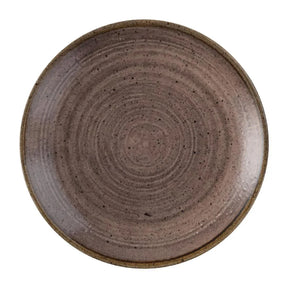 FS849 Churchill Stonecast Raw Evolve Coupe Plate Brown 165mm (Pack of 12) - JD Catering Equipment Solutions Ltd