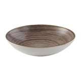 FS850 Churchill Stonecast Raw Evolve Coupe Bowl Brown 248mm (Pack of 12) JD Catering Equipment Solutions Ltd