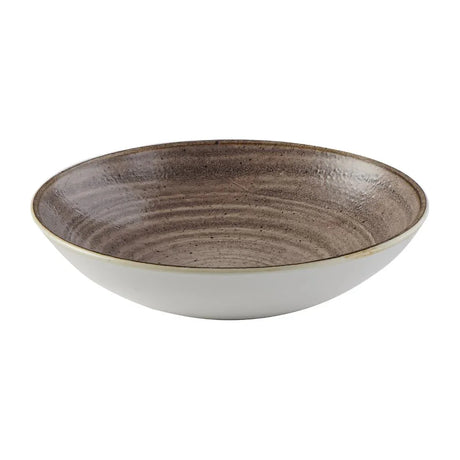 FS850 Churchill Stonecast Raw Evolve Coupe Bowl Brown 248mm (Pack of 12) - JD Catering Equipment Solutions Ltd