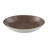 FS851 Churchill Stonecast Raw Coupe Bowl Brown 184mm (Pack of 12) JD Catering Equipment Solutions Ltd