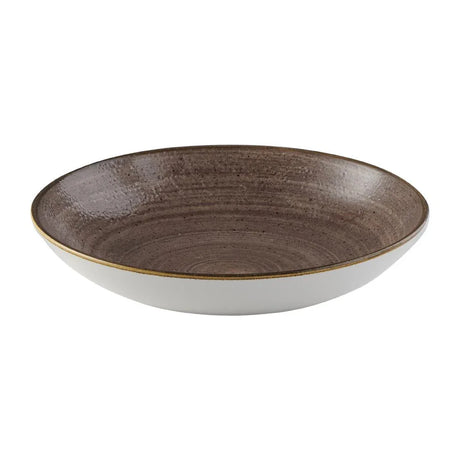 FS851 Churchill Stonecast Raw Coupe Bowl Brown 184mm (Pack of 12) - JD Catering Equipment Solutions Ltd