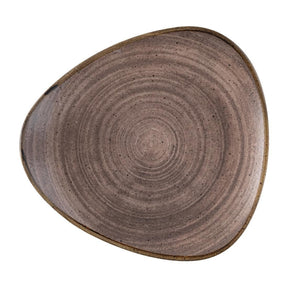 FS852 Churchill Stonecast Raw Lotus Plate Brown 254mm (Pack of 12) - JD Catering Equipment Solutions Ltd