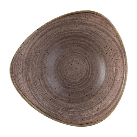 FS853 Churchill Stonecast Raw Lotus Plate Brown 229mm (Pack of 12) JD Catering Equipment Solutions Ltd