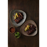 FS853 Churchill Stonecast Raw Lotus Plate Brown 229mm (Pack of 12) JD Catering Equipment Solutions Ltd