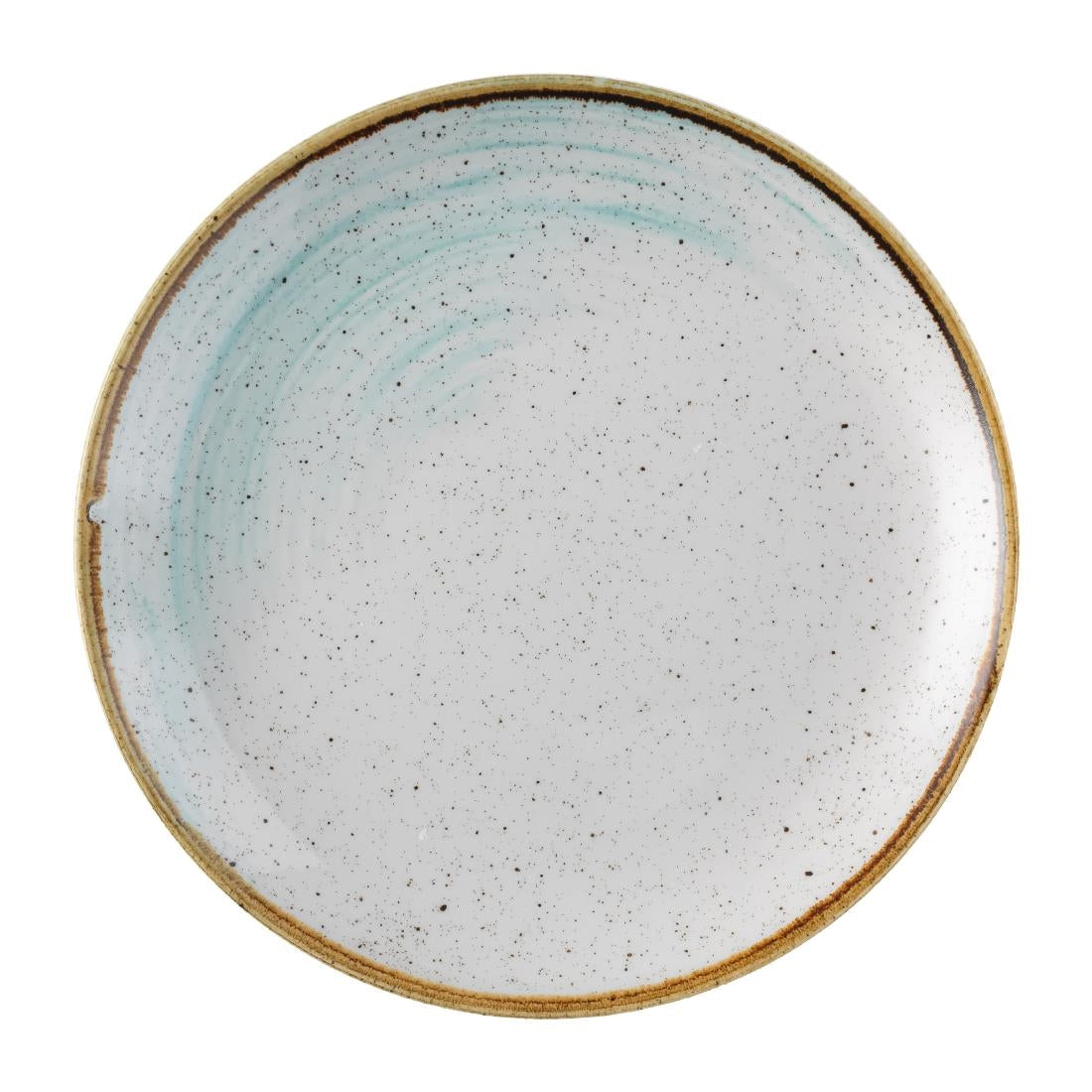 FS858 Churchill Stonecast Accents Evolve Coupe Plate Duck egg 219mm (Pack of 12) JD Catering Equipment Solutions Ltd