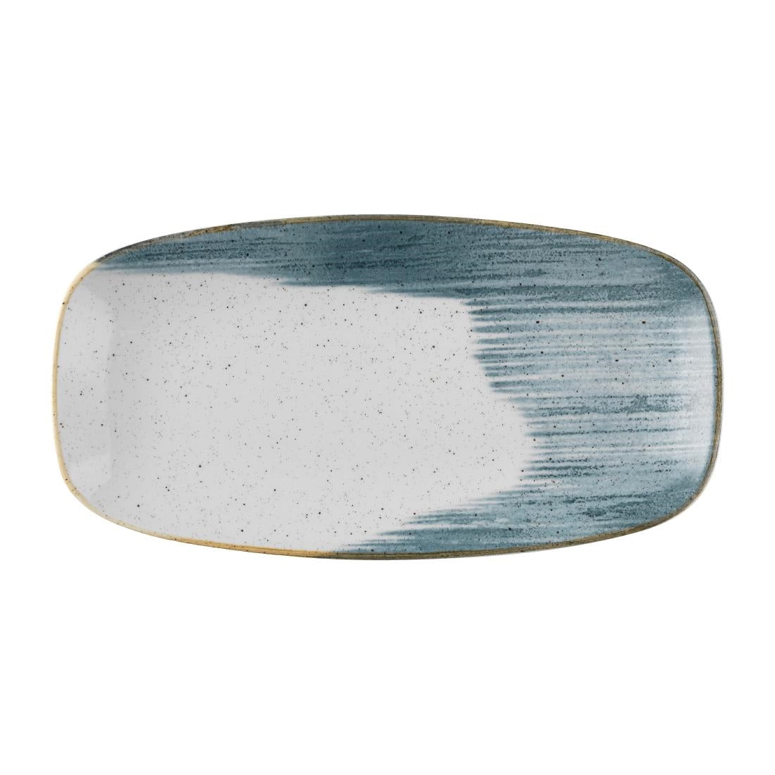 FS878 Churchill Stonecast Accents Chefs Oblong Plate Blueberry 287x152mm (Pack of 12) JD Catering Equipment Solutions Ltd