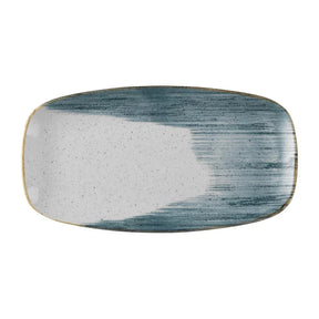 FS879 Churchill Stonecast Accents Chefs Oblong Plate Blueberry 348x189mm (Pack of 6) - JD Catering Equipment Solutions Ltd