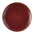 FS880 Churchill Stonecast Patina Evolve Coupe Plate Red Rust 286mm (Pack of 12) JD Catering Equipment Solutions Ltd