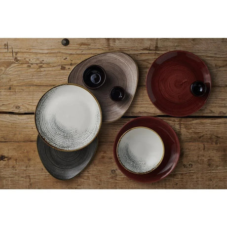 FS882 Churchill Stonecast Patina Evolve Coupe Plate Red Rust 219mm (Pack of 12) - JD Catering Equipment Solutions Ltd