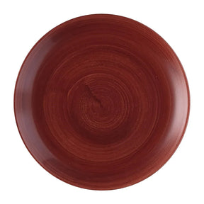 FS883 Churchill Stonecast Patina Evolve Coupe Plate Red Rust 165mm (Pack of 12) - JD Catering Equipment Solutions Ltd