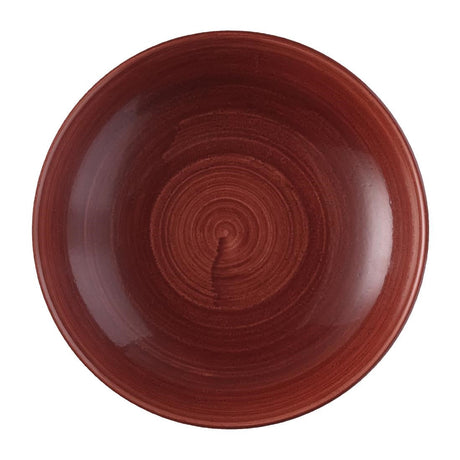 FS884 Churchill Stonecast Patina Evolve Coupe Bowl Red Rust 248mm (Pack of 12) JD Catering Equipment Solutions Ltd
