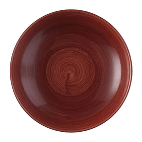 FS884 Churchill Stonecast Patina Evolve Coupe Bowl Red Rust 248mm (Pack of 12) - JD Catering Equipment Solutions Ltd