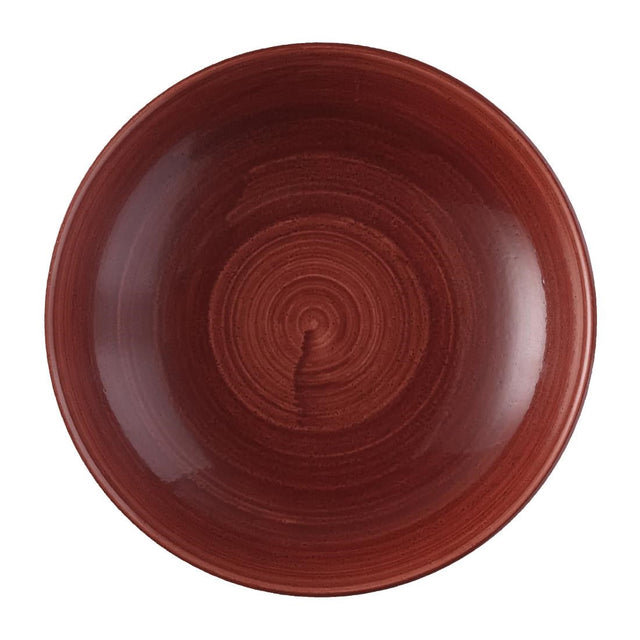 FS884 Churchill Stonecast Patina Evolve Coupe Bowl Red Rust 248mm (Pack of 12) JD Catering Equipment Solutions Ltd