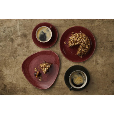 FS890 Churchill Stonecast Patina Cappuccino Cup Red Rust 340ml (Pack of 12) - JD Catering Equipment Solutions Ltd