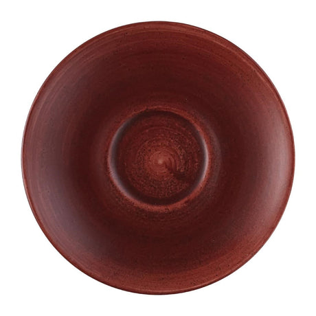 FS892 Churchill Stonecast Patina Cappuccino Saucer Red Rust 159mm (Pack of 12) JD Catering Equipment Solutions Ltd