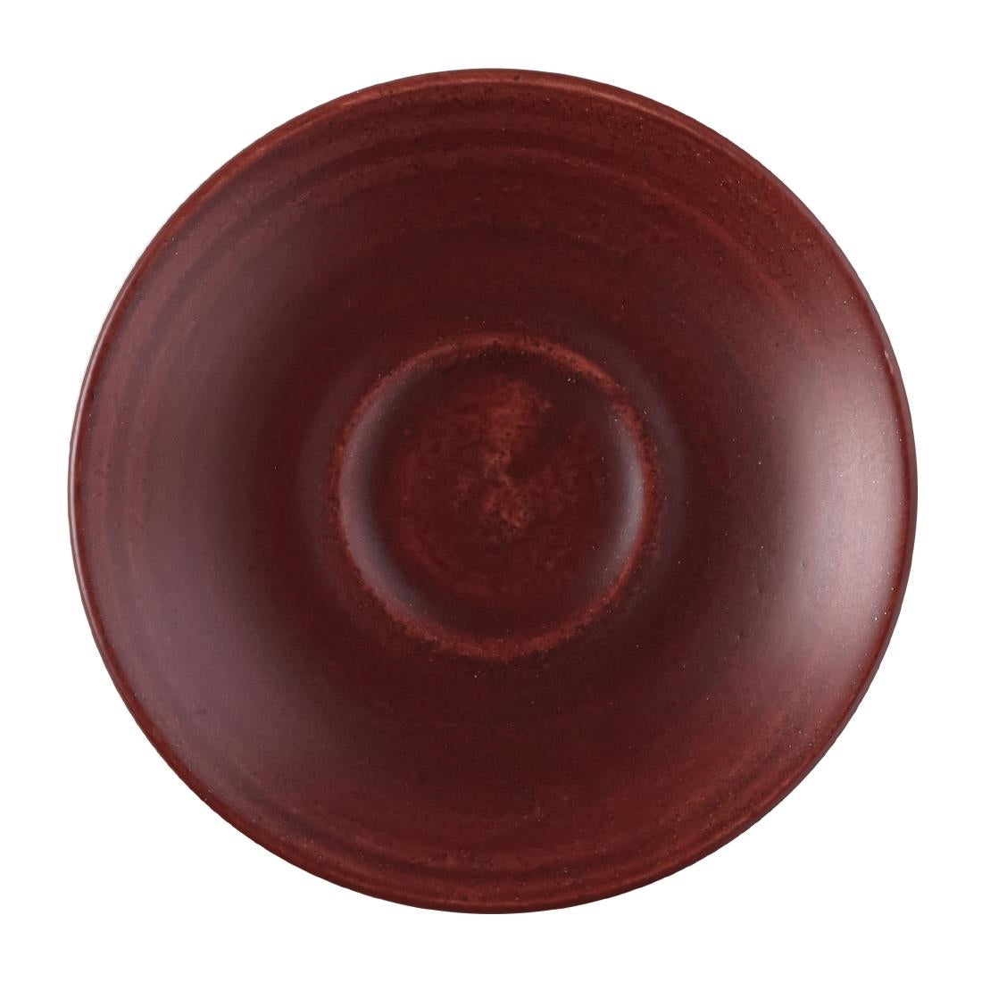 FS894 Churchill Stonecast Patina Espresso Saucer Red Rust 114mm (Pack of 12) JD Catering Equipment Solutions Ltd