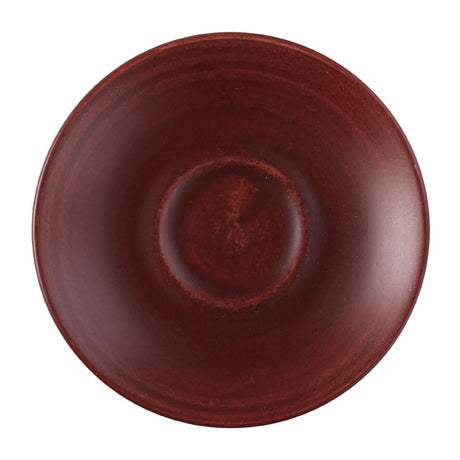 FS894 Churchill Stonecast Patina Espresso Saucer Red Rust 114mm (Pack of 12) JD Catering Equipment Solutions Ltd