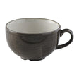 FS897 Churchill Stonecast Patina Cappuccino Cup Iron Black 340ml (Pack of 12) JD Catering Equipment Solutions Ltd