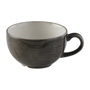 FS898 Churchill Stonecast Patina Cappuccino Cup Iron Black 227ml (Pack of 12) - JD Catering Equipment Solutions Ltd