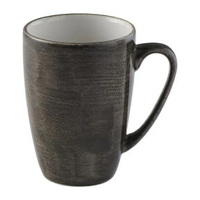 FS902 Churchill Stonecast Patina Profile Mug Iron Black 340ml (Pack of 12) - JD Catering Equipment Solutions Ltd