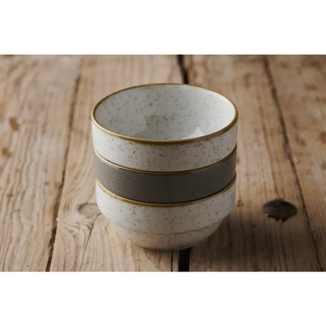FS906 Churchill Stonecast Profile Stacking Bowl Barley White 358ml (Pack of 6) - JD Catering Equipment Solutions Ltd