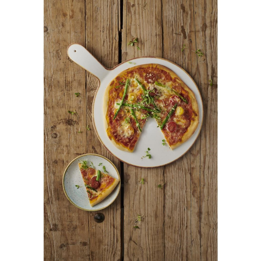 FS913 Churchill Stonecast Melamine Round Handled Paddle 318mm (Pack of 4) JD Catering Equipment Solutions Ltd