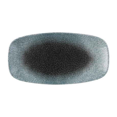 FS930 Churchill Raku Duo Chefs Oblong Plate Topaz Quartz 287x152mm (Pack of 12) JD Catering Equipment Solutions Ltd