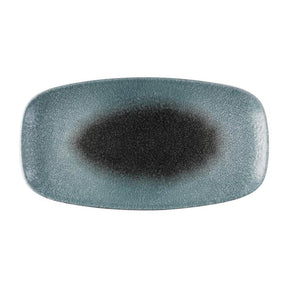 FS931 Churchill Raku Duo Chefs Oblong Plate Topaz Quartz 348x189mm (Pack of 6) - JD Catering Equipment Solutions Ltd