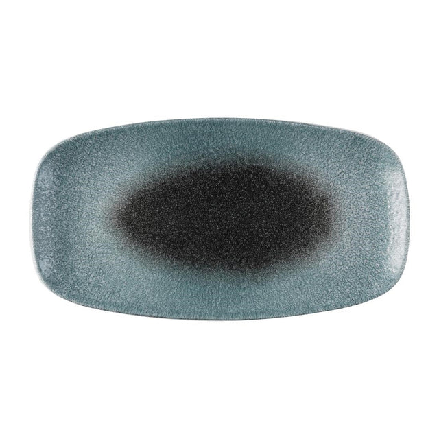 FS931 Churchill Raku Duo Chefs Oblong Plate Topaz Quartz 348x189mm (Pack of 6) JD Catering Equipment Solutions Ltd