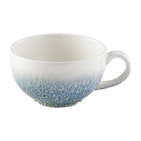 FS933 Churchill Raku Duo Cappuccino Cup Topaz Blue 227ml (Pack of 12) - JD Catering Equipment Solutions Ltd