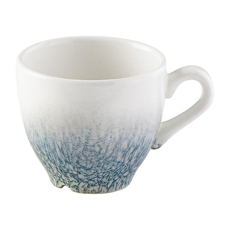 FS935 Churchill Raku Duo Espresso Cup Topaz Blue 99ml (Pack of 12) JD Catering Equipment Solutions Ltd