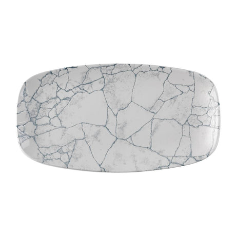 FS943 Churchill Studio Prints Kintsugi Pearl Chefs Oblong Plate Grey 348x189mm (Pack of 6) JD Catering Equipment Solutions Ltd