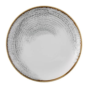 FS944 Churchill Studio Prints Homespun Accents Jasper Evolve Coupe Plate Grey 286mm (Pack of 12) - JD Catering Equipment Solutions Ltd