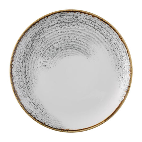 FS944 Churchill Studio Prints Homespun Accents Jasper Evolve Coupe Plate Grey 286mm (Pack of 12) JD Catering Equipment Solutions Ltd